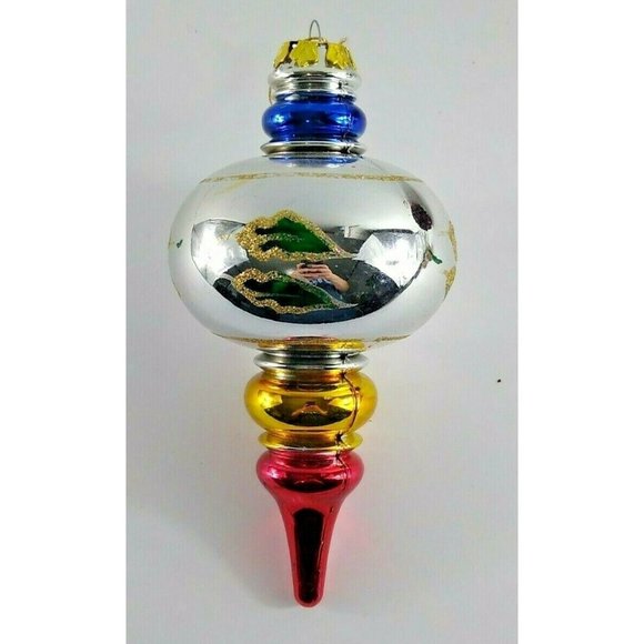 Vintage Christmas Ornaments Lot 1975 Duncan Ceramics Bears 1970s Finial Plastic - Picture 6 of 8